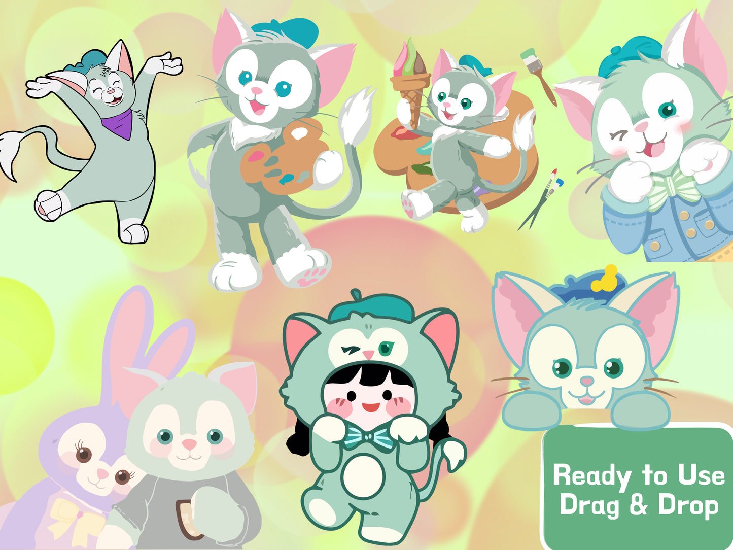 Gelatoni Clipart PNG JPG Digital Files Download