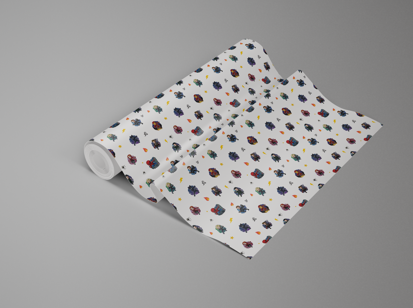 Marvel Spiderman Ironman Seamless Clipart PNG JPG Digital Files Download