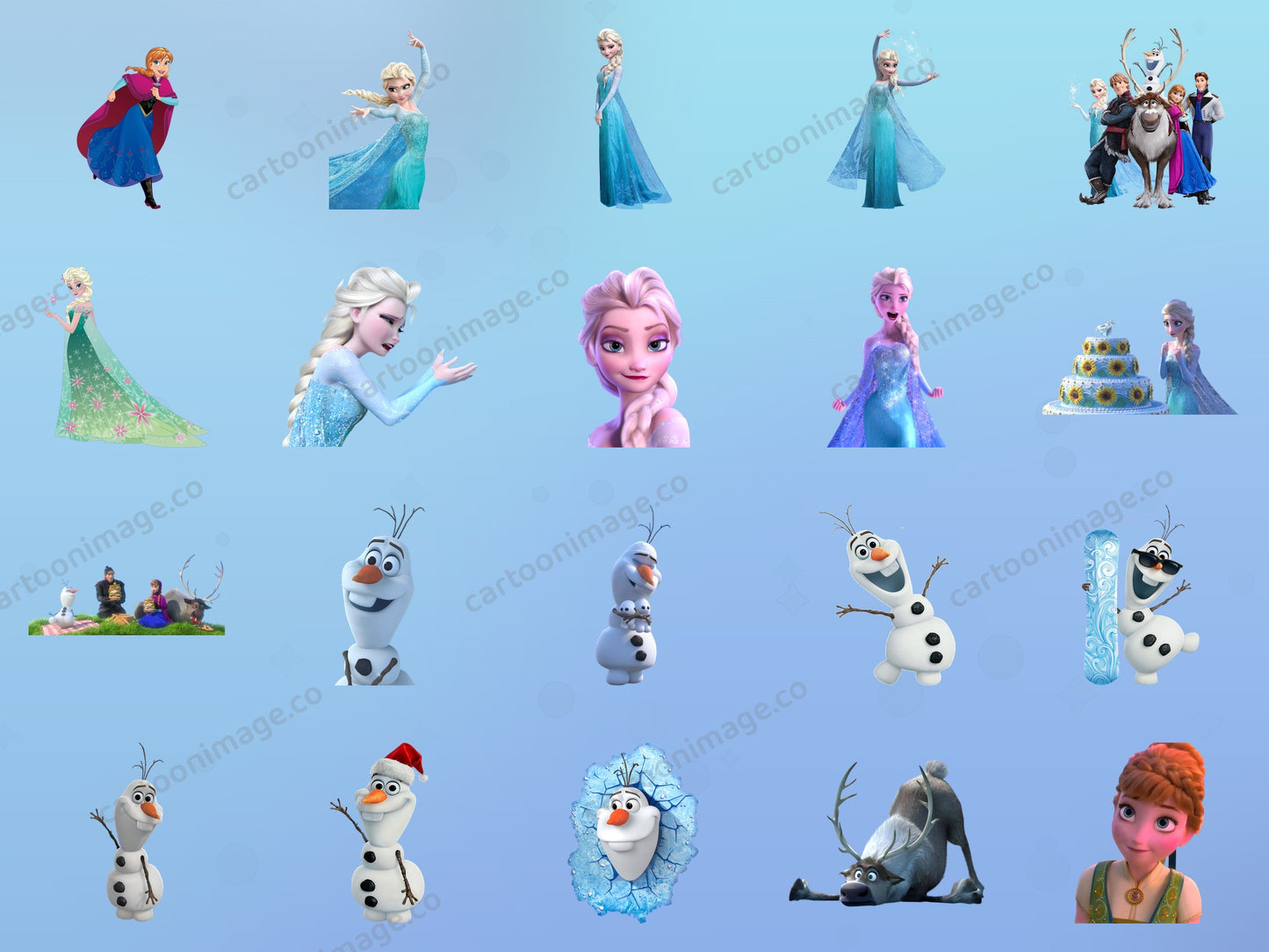 Frozen Elise Clipart PNG JPG Digital Files Download
