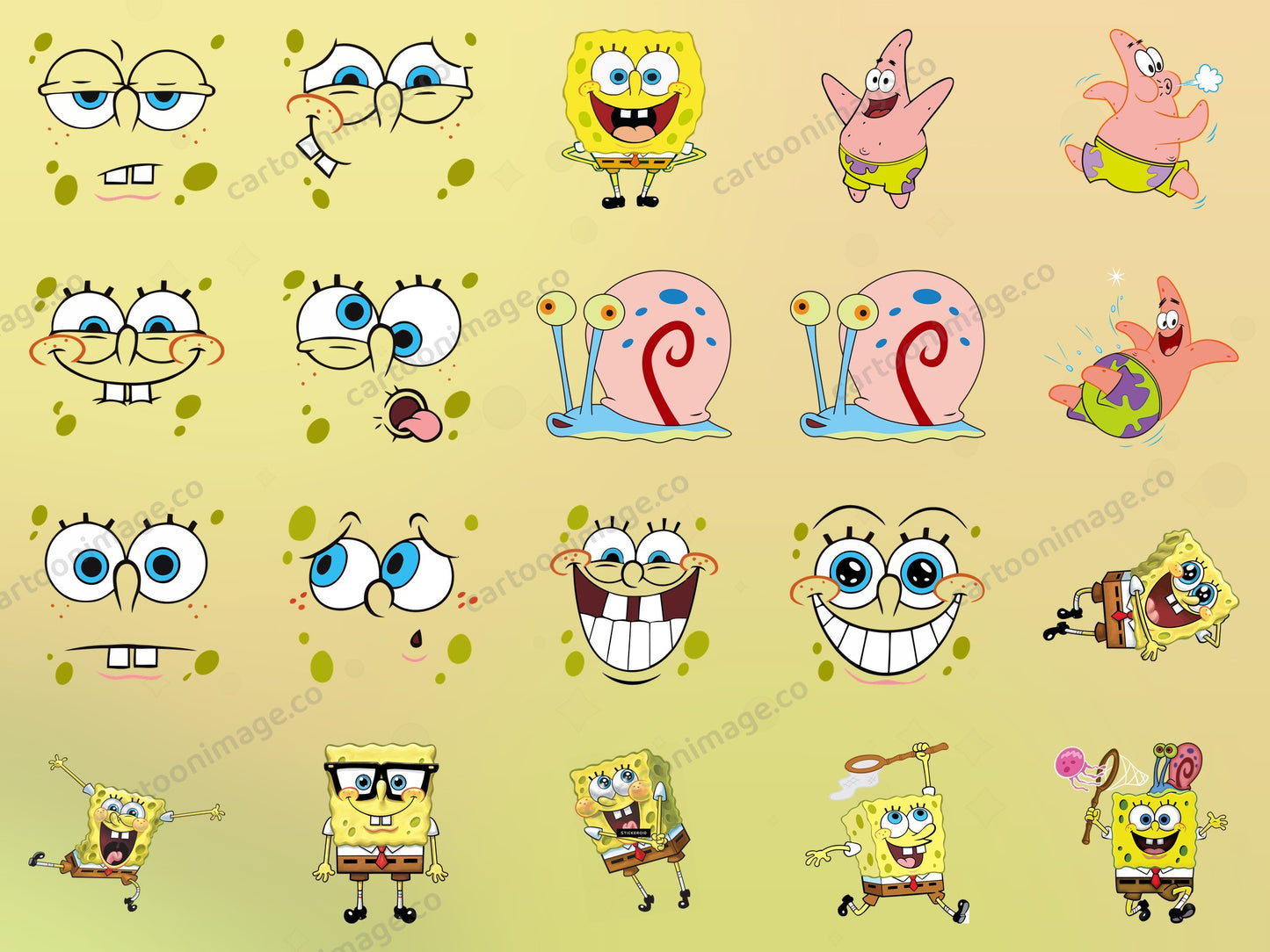 SpongeBob SquarePants Clipart PNG JPG Digital Files Download