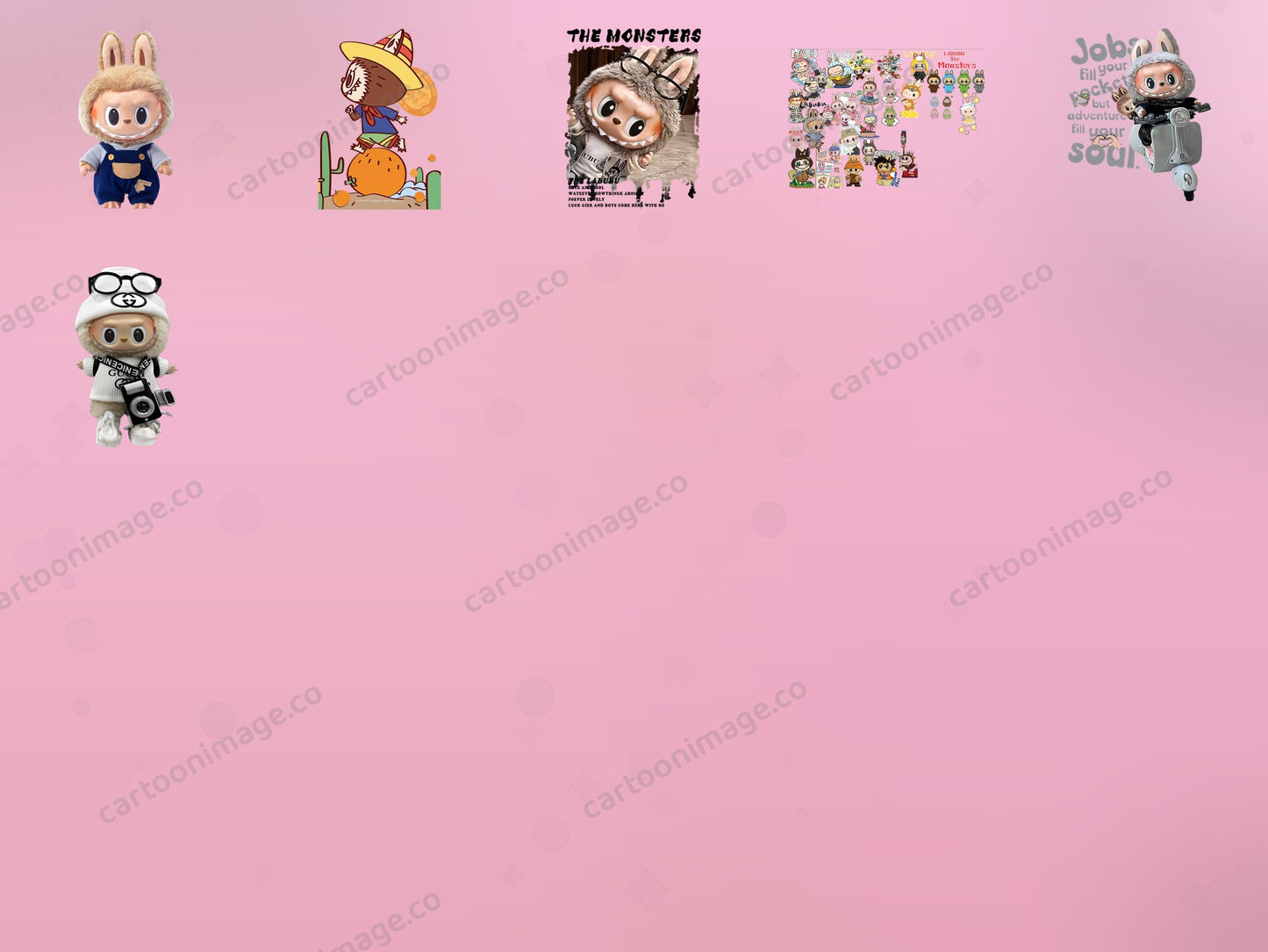 Labubu Clipart PNG JPG Digital Files Download