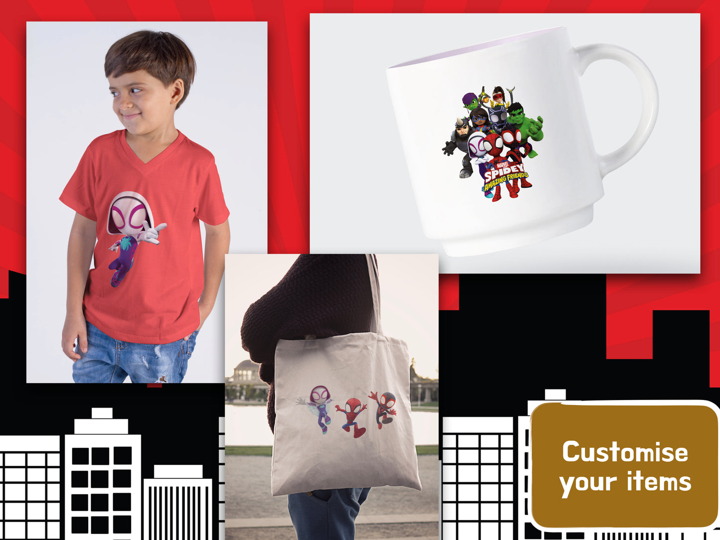 Spidey and his Amazing Friends Clipart PNG JPG Digital Files Download