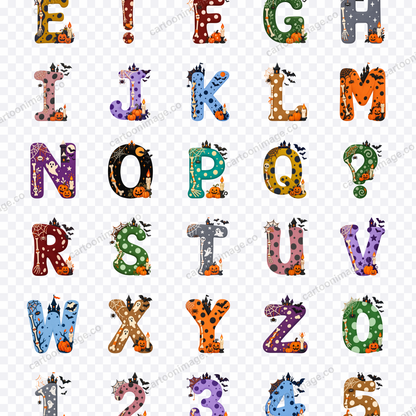 All 39 Mina characters arranged in a grid on a transparency checkerboard to show their real transparent backgrounds.