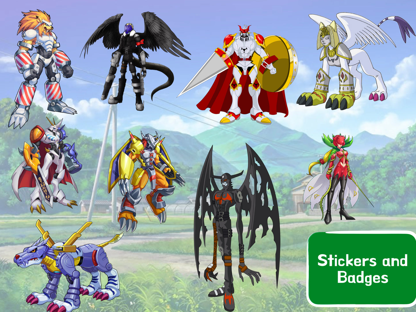Digimon Clipart PNG JPG Digital Files Cartoon Image Download