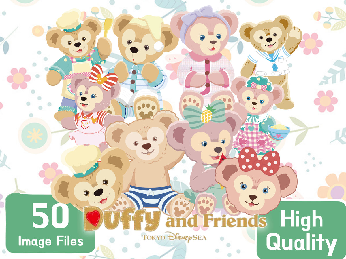 Duffy & Shelliemay Clipart PNG JPG Digital Files Download – Cartoon Image