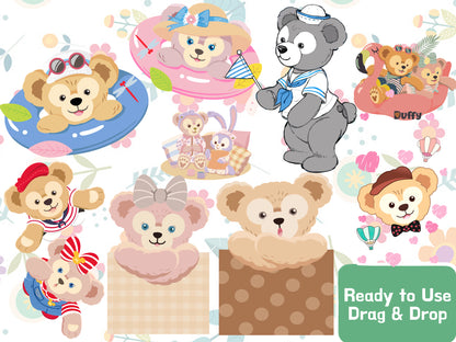 Duffy & Shelliemay Clipart PNG JPG SVG Digital Files Download