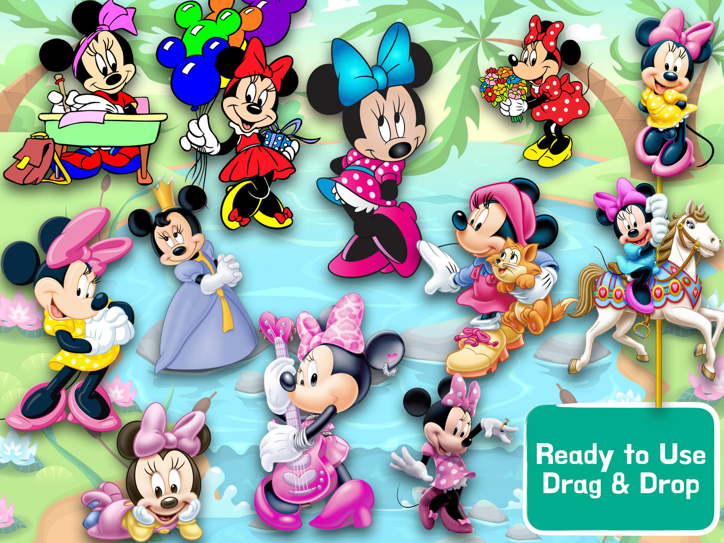 Mickey Mouse Clubhouse Clipart PNG JPG SVG Digital Files Download