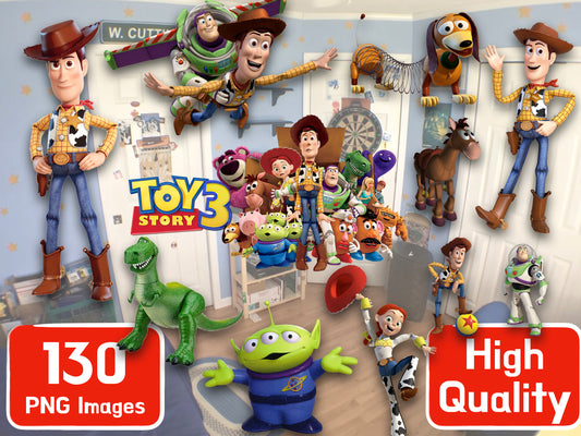 Toy Story Clipart PNG JPG Digital Files Download