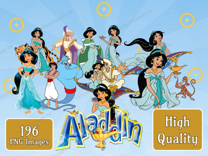 Aladdin Clipart PNG JPG Digital Files Download