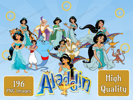 Aladdin Clipart PNG JPG Digital Files Download