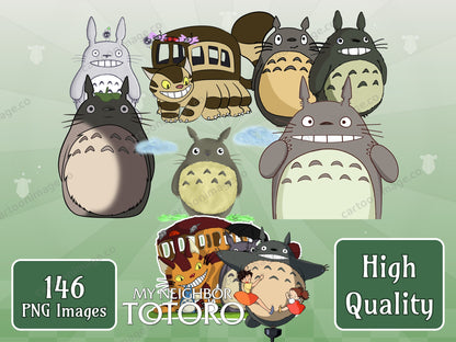 My Neighbor Totoro Clipart PNG JPG Digital Files Download