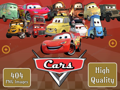 Cars Clipart PNG JPG Digital Files Download