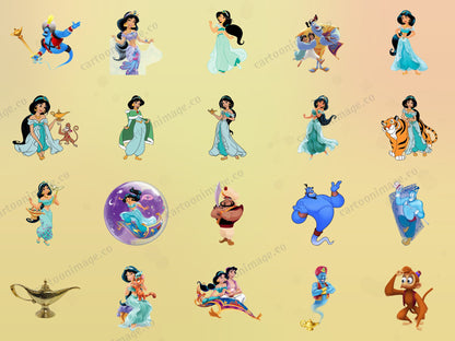 Aladdin Clipart PNG JPG Digital Files Download