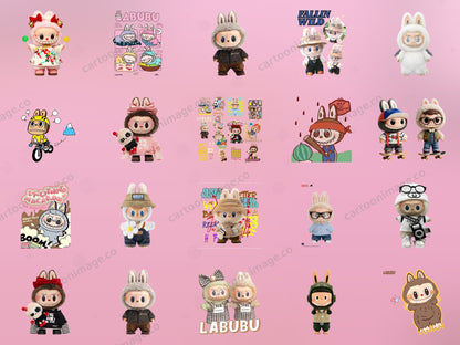 Labubu Clipart PNG JPG Digital Files Download