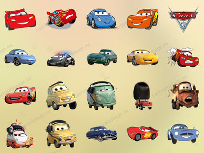 Cars Clipart PNG JPG Digital Files Download