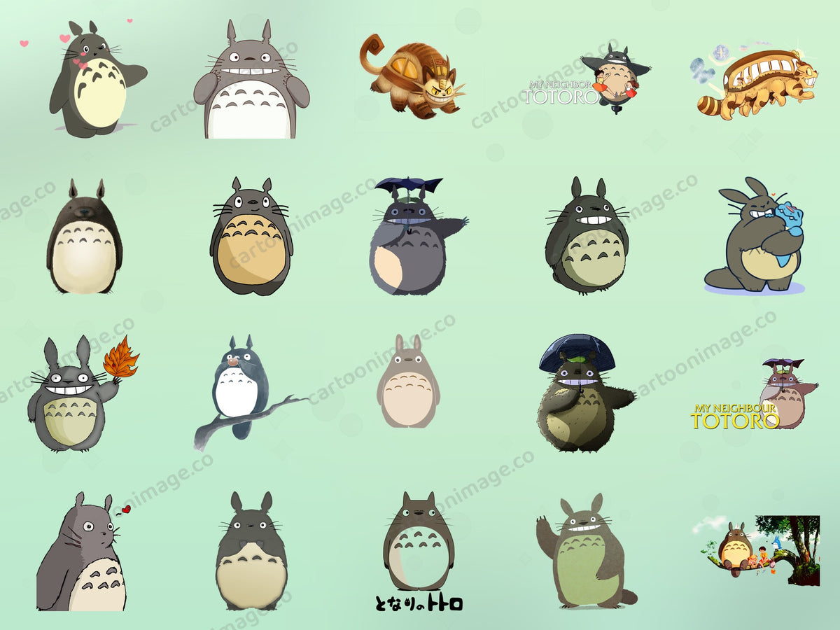 My Neighbor Totoro Clipart PNG JPG Digital Files Download