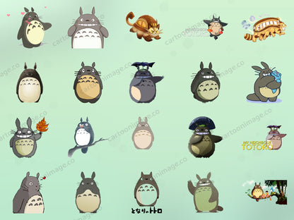 My Neighbor Totoro Clipart PNG JPG Digital Files Download