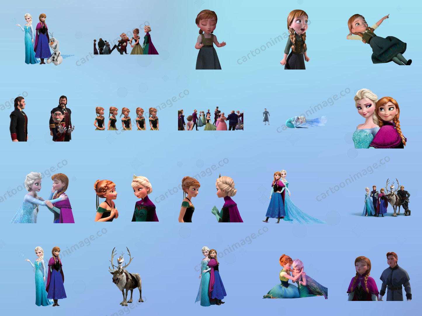 Frozen Elise Clipart PNG JPG Digital Files Download