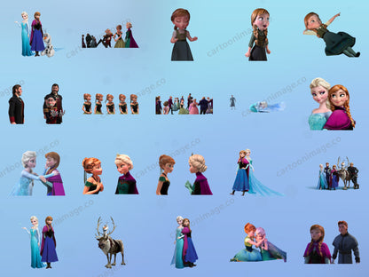 Frozen Elise Clipart PNG JPG Digital Files Download