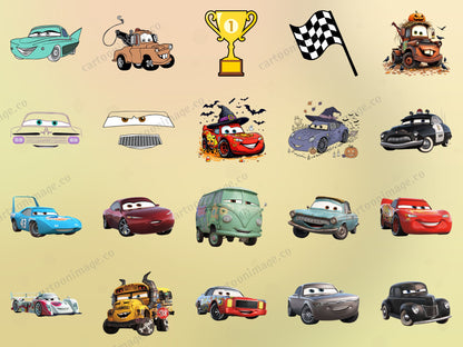 Cars Clipart PNG JPG Digital Files Download