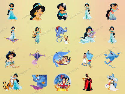Aladdin Clipart PNG JPG Digital Files Download