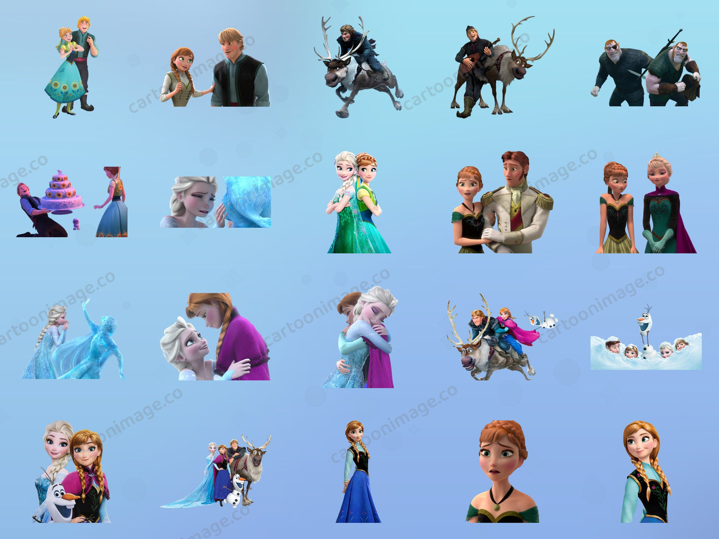 Frozen Elise Clipart PNG JPG Digital Files Download