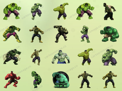 Hulk Clipart PNG JPG Digital Files Download