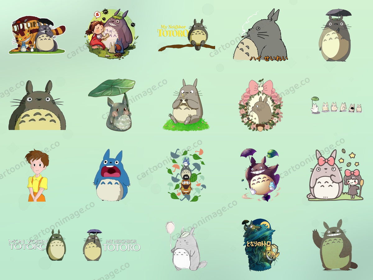 My Neighbor Totoro Clipart PNG JPG Digital Files Download