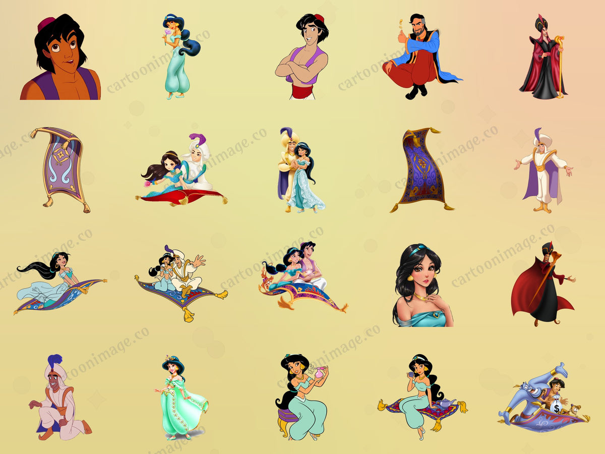 Aladdin Clipart PNG JPG Digital Files Download
