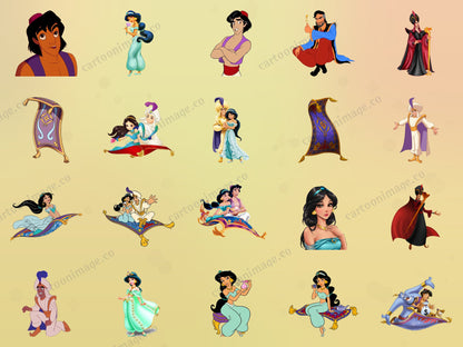 Aladdin Clipart PNG JPG Digital Files Download