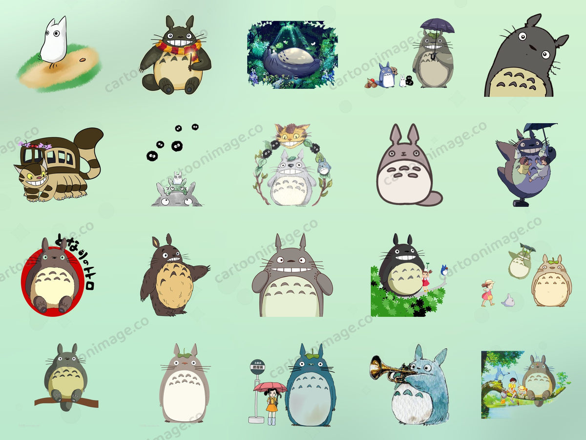 My Neighbor Totoro Clipart PNG JPG Digital Files Download