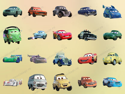 Cars Clipart PNG JPG Digital Files Download