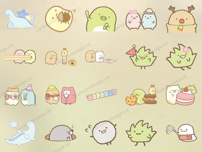 Sumikko Gurashi Clipart PNG JPG Digital Files Download