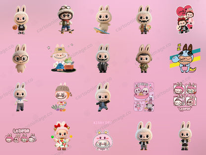 Labubu Clipart PNG JPG Digital Files Download