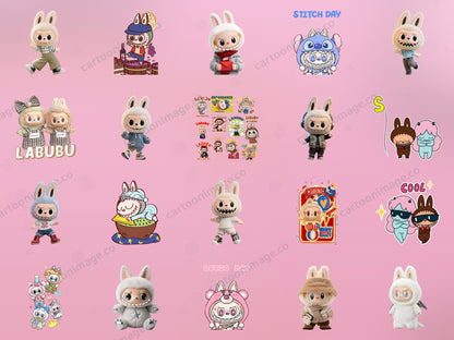 Labubu Clipart PNG JPG Digital Files Download