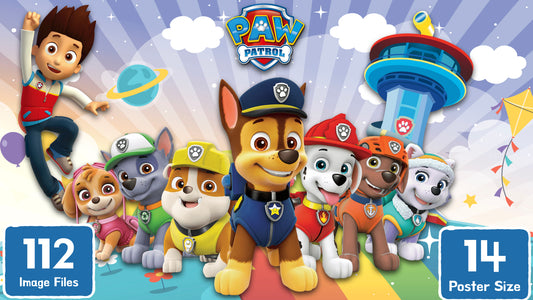 Paw Patrol Clipart PNG JPG  Digital Files Download